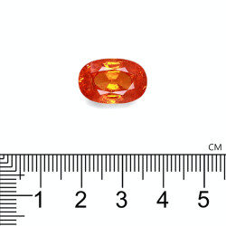 spessartite الحجم بيضاوي البرتقالي 10.84 