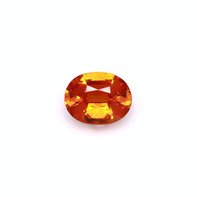 spessartite taille 椭圆形 橙色 6.46 carats