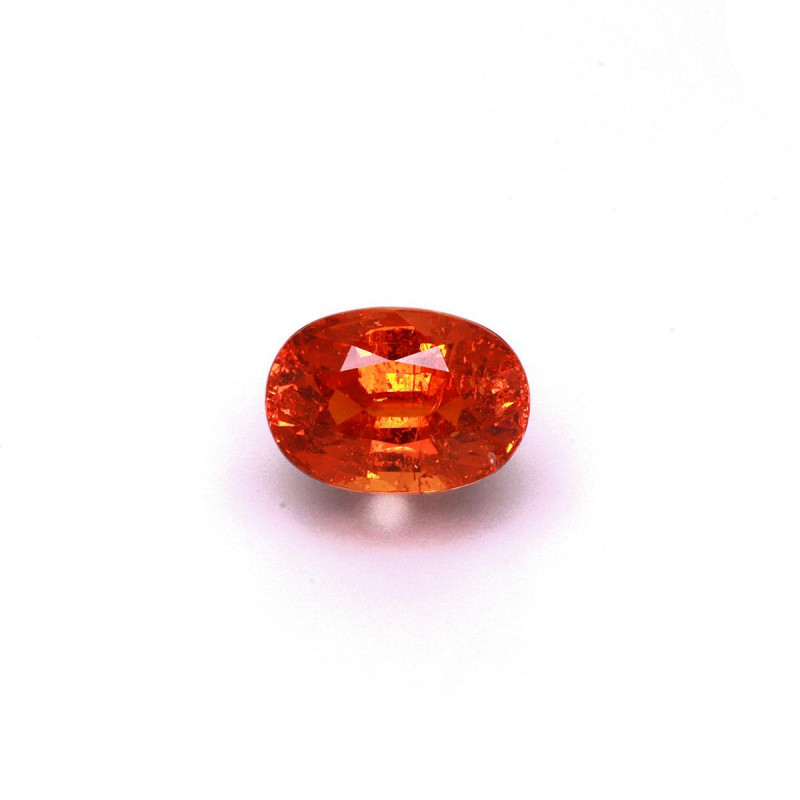 spessartite taille 椭圆形 橙色 8.24 carats