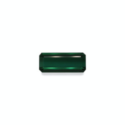 矩形切割的罗勒绿色电气石，重13.88克拉