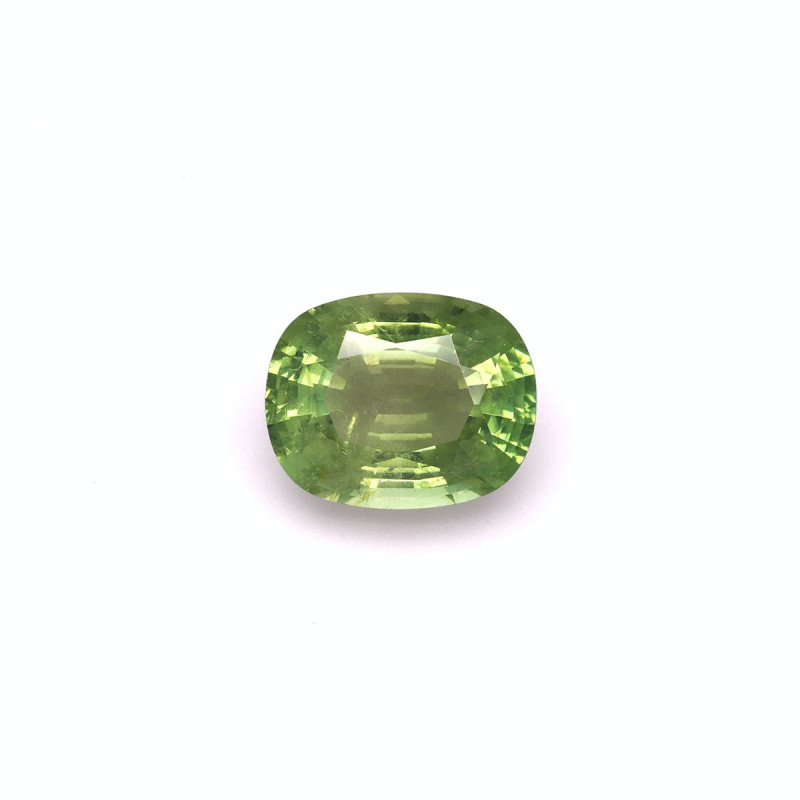 CUSHION-cut Green Tourmaline Pistachio Green 15.14 carats
