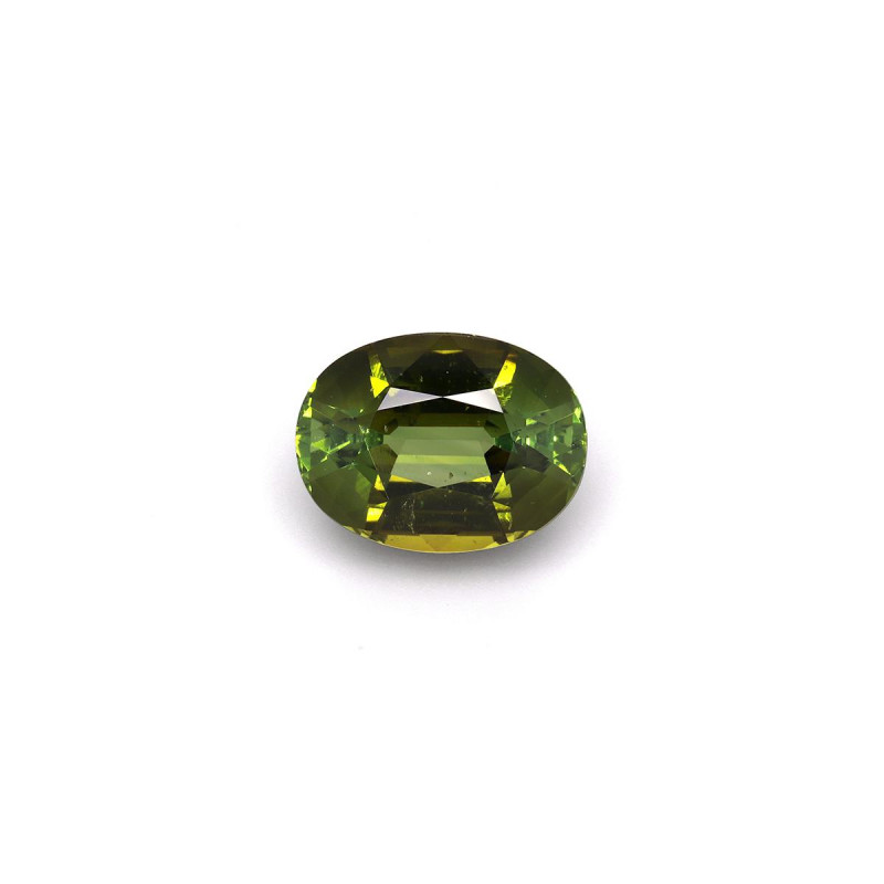 Ovale geslepen Basil Green toermalijn van 21,17 karaat