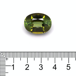 Ovale geslepen Basil Green toermalijn van 21,17 karaat