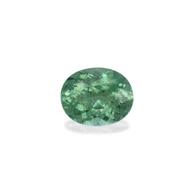 OVAL-cut Green Tourmaline Seafoam Green 6.66 carats
