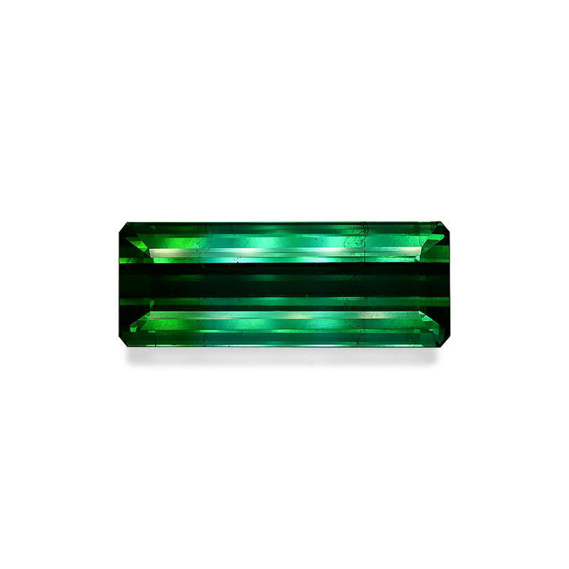 RECTANGULAR-cut Green Tourmaline Green 72.67 carats