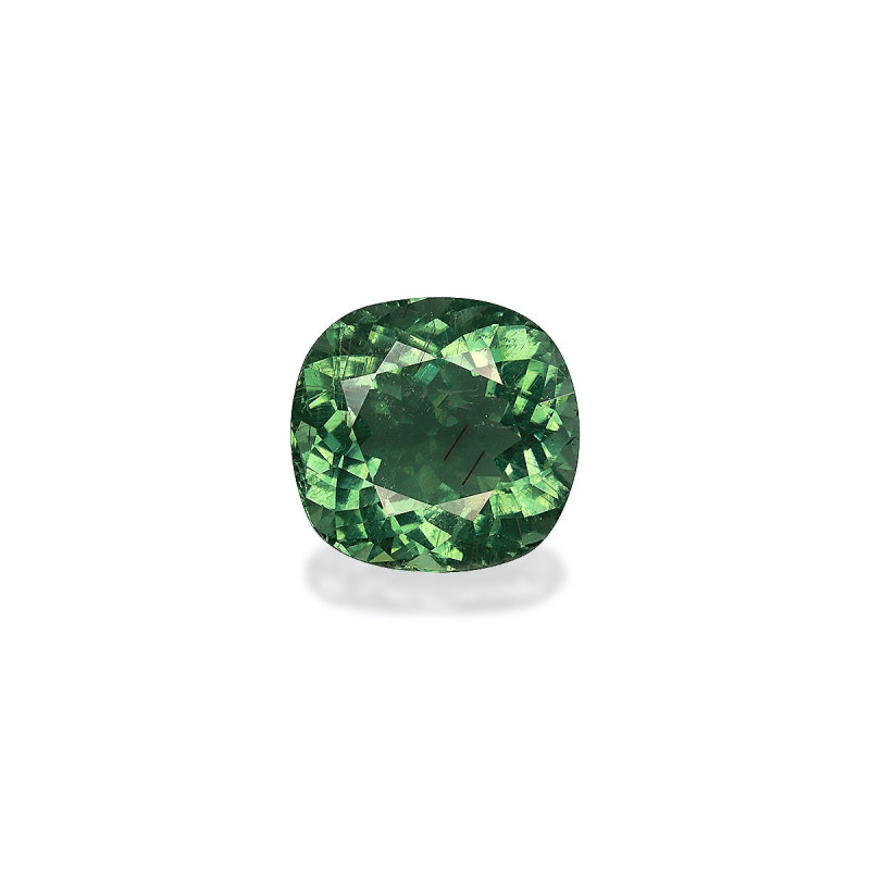 CUSHION-cut Green Tourmaline Olive Green 10.21 carats