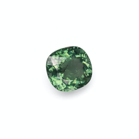 Turmalina Verde taille COUSSIN Vert Olive 10.21 carats