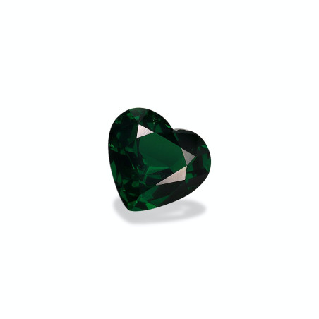 HEART-cut tsavorite Basil Green 2.18 carats