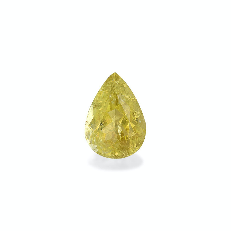 Pear-cut Yellow Tourmaline Lemon Yellow 5.16 carats