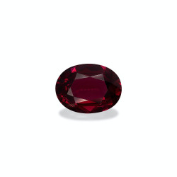 OVAL-cut rhodolite Red...