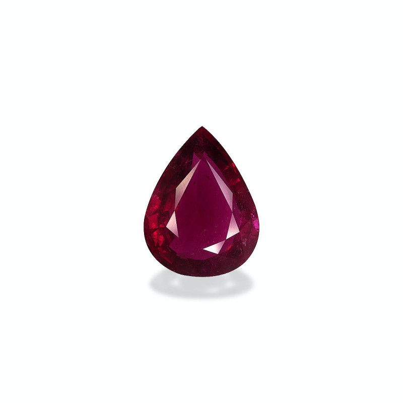 Rubellite taille Poire Rouge 13.40 carats