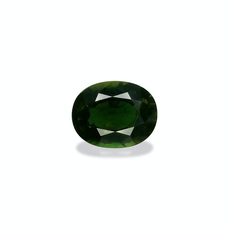 OVAL-cut Chrome Tourmaline Basil Green 5.82 carats