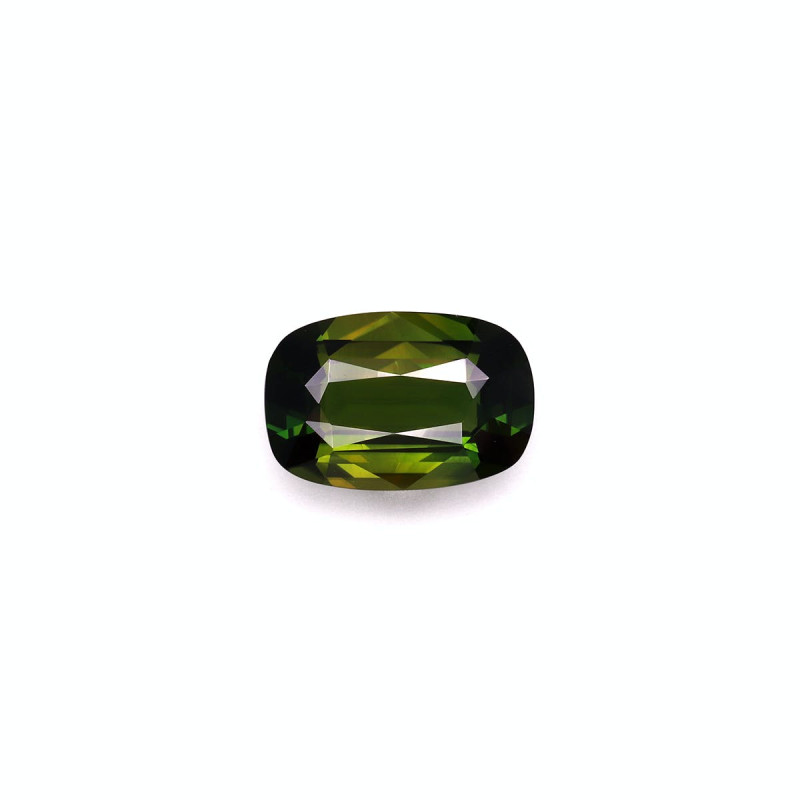 CUSHION-cut Chrome Tourmaline Moss Green 4.01 carats