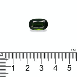 Tourmaline Chrom&eacute;e taille OVALE Basil Green 5.28 carats