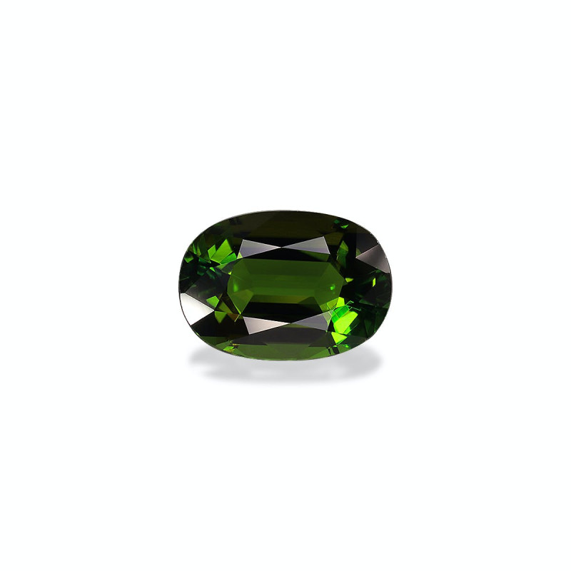 OVAL-cut Chrome Tourmaline Basil Green 3.04 carats