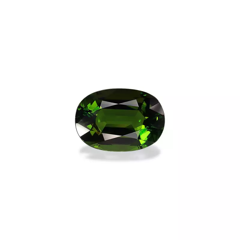 OVAL-cut Chrome Tourmaline Basil Green 3.04 carats