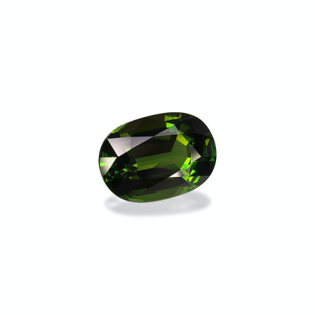 OVAL-cut Chrome Tourmaline Basil Green 3.04 carats