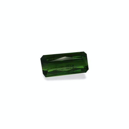 RECTANGULAR-cut Chrome Tourmaline Basil Green 2.98 carats