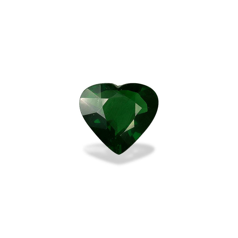 Turmalina Cromada taille COEUR Basil Green 1.55 carats