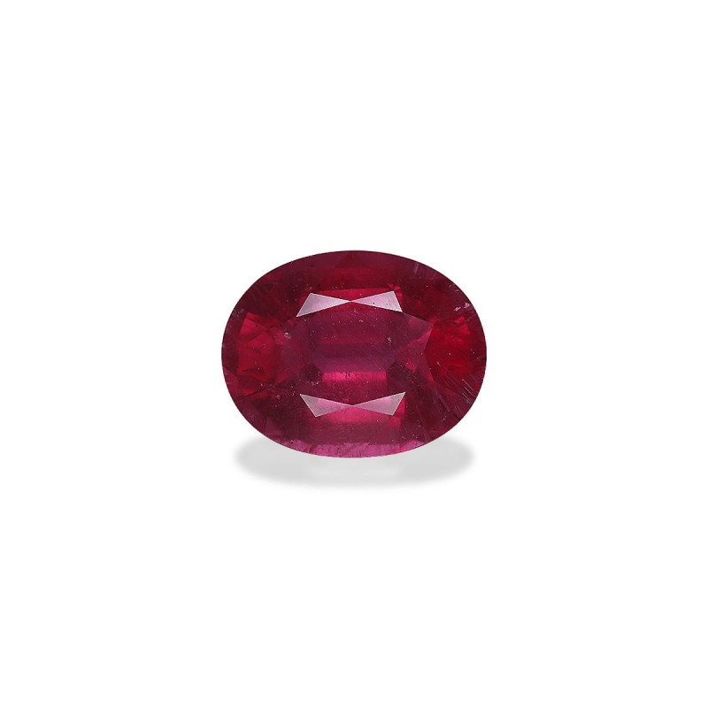 Rubellite taille OVALE Rose Red 13.57 carats