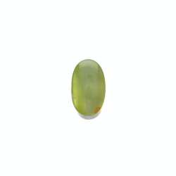 Kattenoog (chrysoberyl) OVALE snit Pistache Groen 3,93 karaat