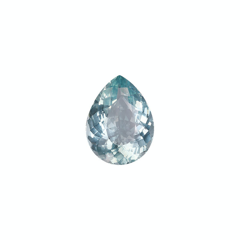 Aigue-Marine taille Poire Bleu Ciel 10.80 carats