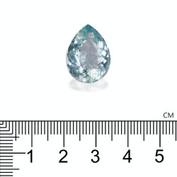 Hemelblauwe peervormige Aquamarijn van 12,89 karaat
