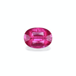 Ovale geslepen roze Rubelliet van 5,43 karaat