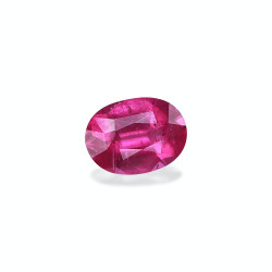 Ovale geslepen roze Rubelliet van 5,43 karaat