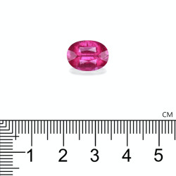 Ovale geslepen roze Rubelliet van 5,43 karaat