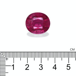 Ovale geslepen Rubelliet Roze 17.24 karaat