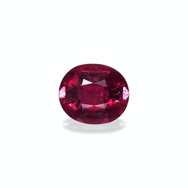 OVAL-cut Rubellite Tourmaline Cherry Red 7.91 carats