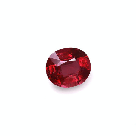 OVAL-cut Rubellite Tourmaline Cherry Red 7.91 carats