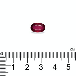 Rubis du Mozambique taille OVALE Rouge 3.00 carats