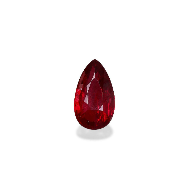 Pear-cut Mozambique Ruby Red 3.00 carats