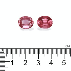 Ovale geslepen rozenhout roze toermalijn van 9.00 karaat