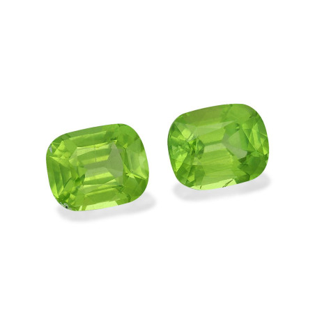 CUSHION-cut Peridot Lime Green 8.43 carats