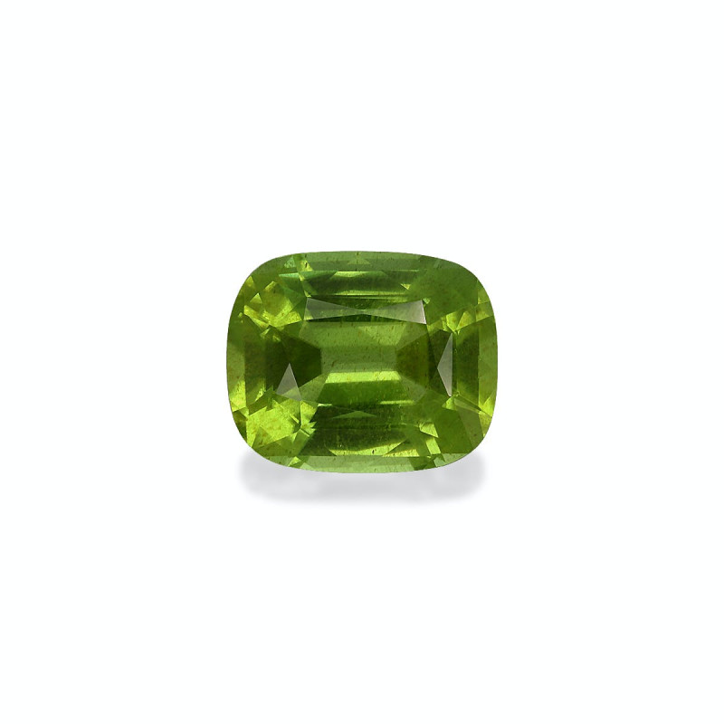 CUSHION-cut Peridot Pistachio Green 5.89 carats