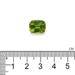 Peridot kussenmaat Pistachegroen 5,89 karaat