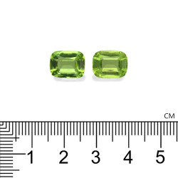 Kussen geslepen Peridot Pistache Groen 7.37 karaat