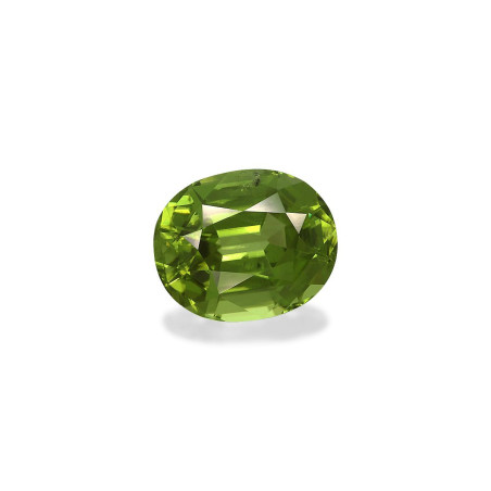 OVAL-cut Peridot Lime Green 4.57 carats