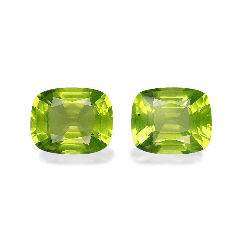 CUSHION-cut Peridot Lime Green 8.79 carats