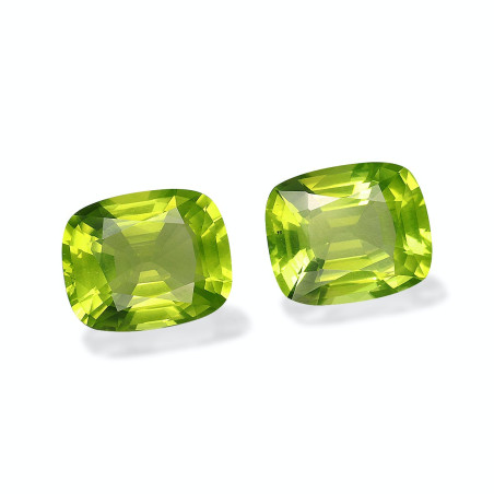 CUSHION-cut Peridot Lime Green 8.79 carats