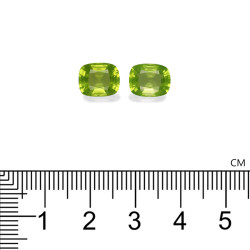 Kussen geslepen Peridot Lime Green 6.17 karaat