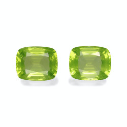 CUSHION-cut Peridot Lime...