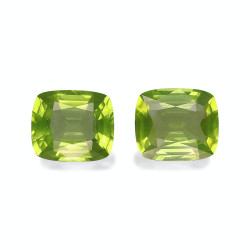 CUSHION-cut Peridot Lime...