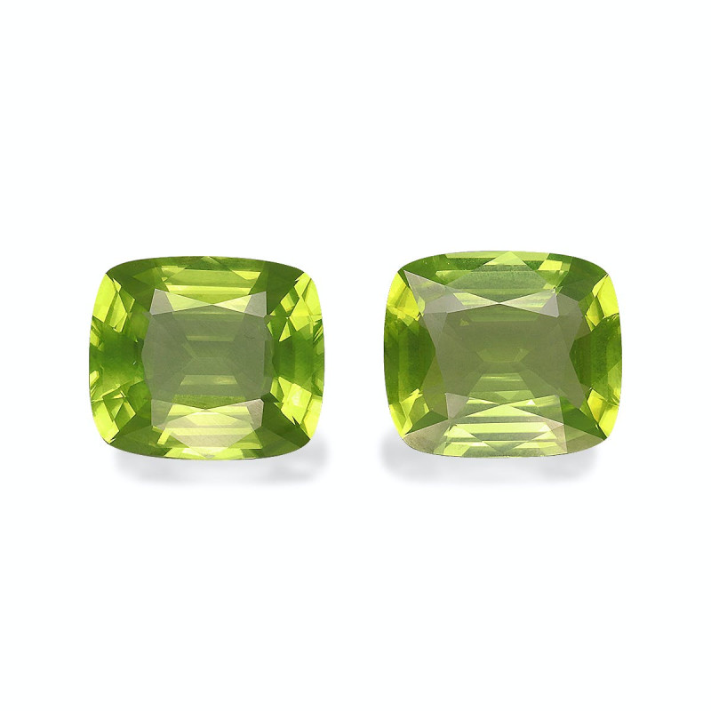 CUSHION-cut Peridot Lime Green 7.72 carats