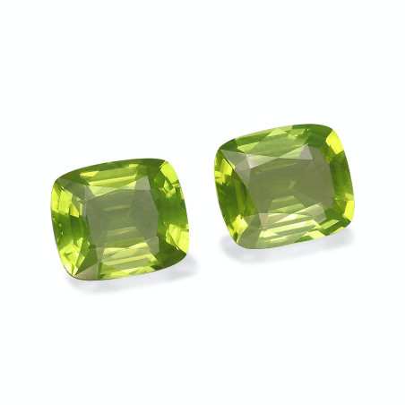 CUSHION-cut Peridot Lime Green 7.72 carats