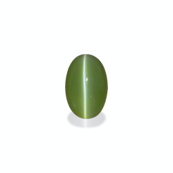 Oog van de kat (chrysoberyl) OVALE snit Lime Green 10,69 karaat