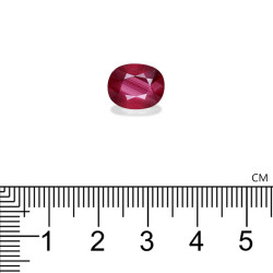 Rubis du Mozambique taille OVALE Rouge 5.16 carats